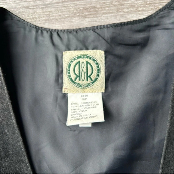 Vintage R&R Rest and  Relaxation Genuine Suede Leather Vest - Picture 10 of 10